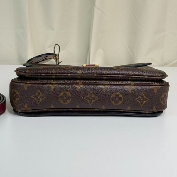Louis Vuitton Monogram Canvas Metis Shoulder Bag Crossbody with Purple Strap - Picture 6 of 11